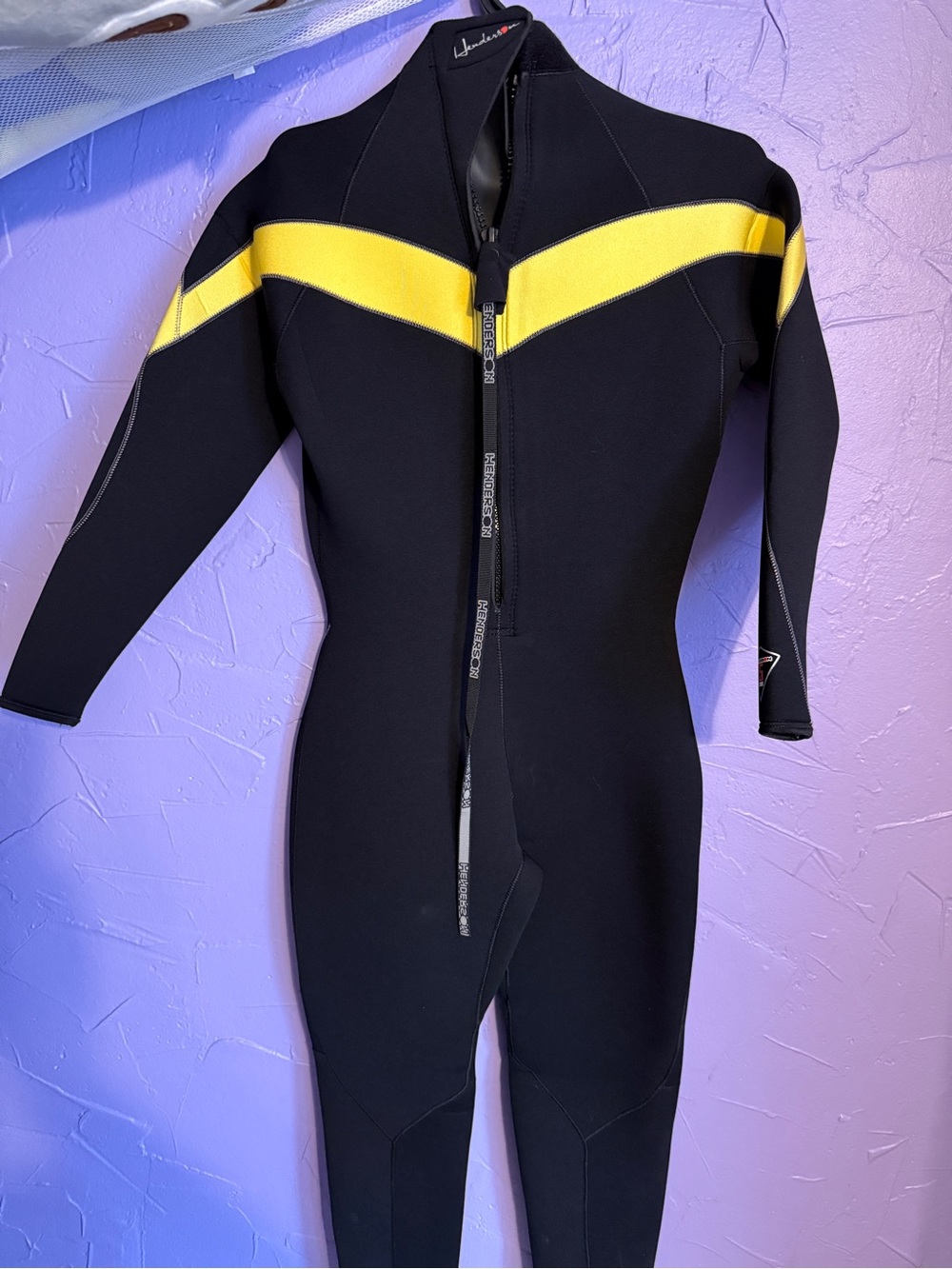 Unknown Brand Women’s Black & Yellow Full-Body Wetsuit
